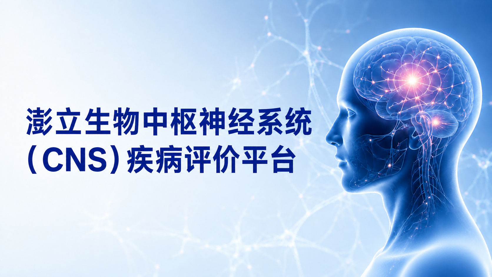 澎立生物 | 中枢神经系统(CNS)疾病评价平台